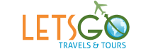 LetsGo travels logo design